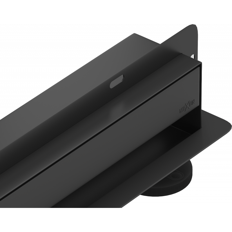 Mexen Flat Wall odpływ liniowy ścienny 2w1 60 cm, czarny - 1730060