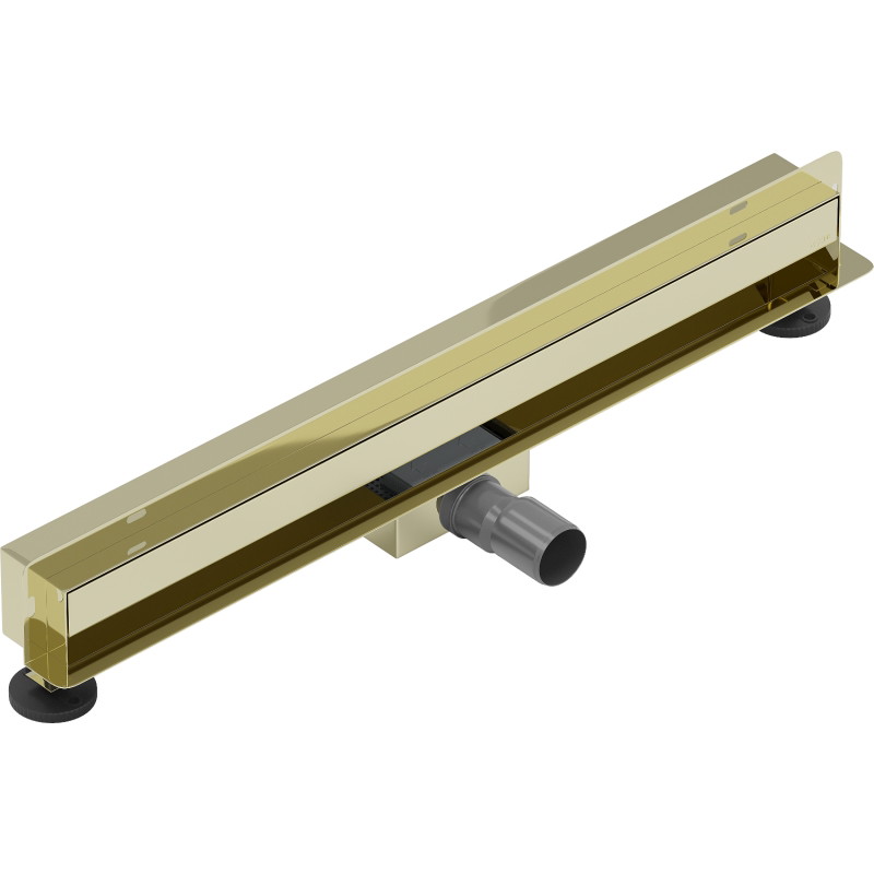 Mexen Flat Wall odpływ liniowy ścienny 2w1 60 cm, złoty - 1530060