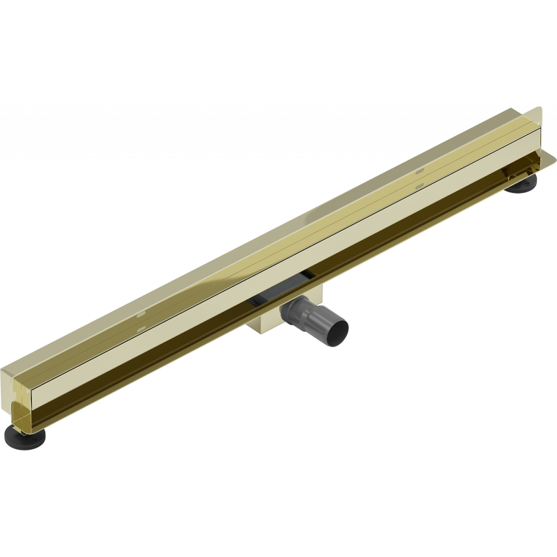 Mexen Flat Wall odpływ liniowy ścienny 2w1 90 cm, złoty - 1530090