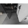 Mexen Kioto ścianka prysznicowa Walk-in 130 x 110 cm, czarna ramka, czarna - 800-130-212-70-70-110