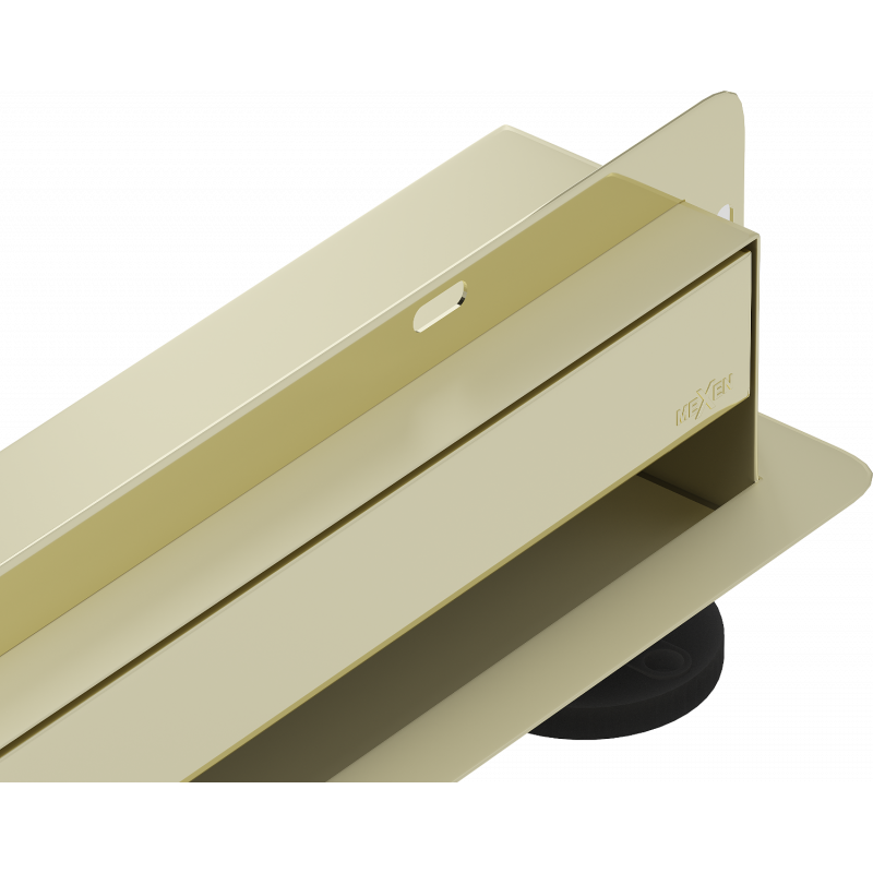 Mexen Flat Wall odpływ liniowy ścienny 2w1 120 cm, złoty - 1530120