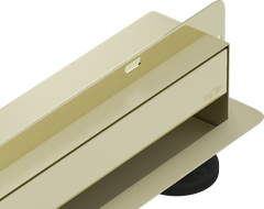 Mexen Flat Wall odpływ liniowy ścienny 2w1 120 cm, złoty - 1530120