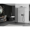 Mexen Kioto ścianka prysznicowa Walk-in 140 x 75 cm, transparent, gun metal - 800-140-212-95-00-075