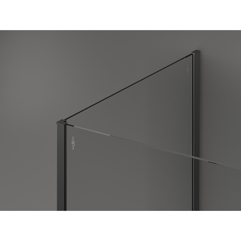 Mexen Kioto ścianka prysznicowa Walk-in 140 x 105 cm, transparent, gun metal - 800-140-212-95-00-105