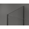 Mexen Kioto ścianka prysznicowa Walk-in 115 x 100 cm, transparent, gun metal - 800-115-212-95-00-100