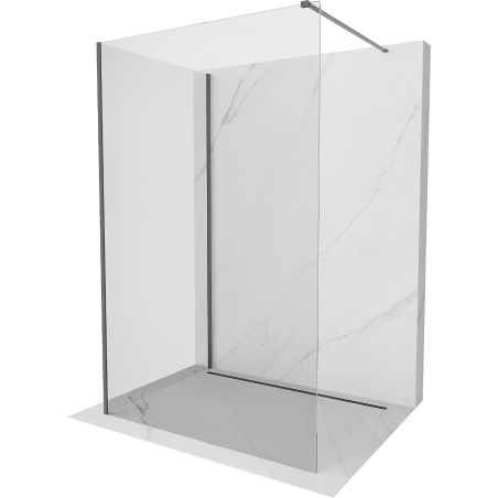 Mexen Kioto ścianka prysznicowa Walk-in 120 x 120 cm, transparent, gun metal - 800-120-212-95-00-120