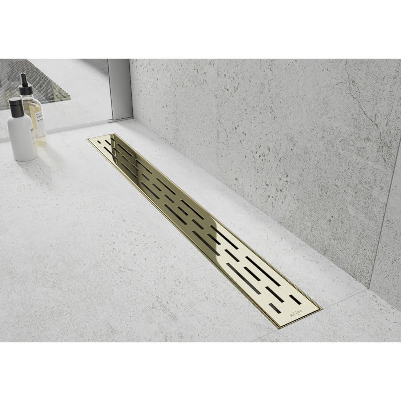 Mexen Flat M01 odpływ liniowy 70 cm, złoty - 1520070-15