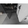 Mexen Kioto ścianka prysznicowa Walk-in 110 x 100 cm, czarna ramka, gun metal - 800-110-212-95-70-100