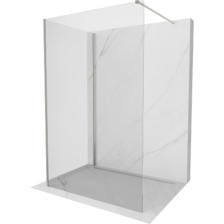 Mexen Kioto ścianka prysznicowa Walk-in 120 x 110 cm, transparent, nikiel szczotkowany - 800-120-212-97-00-110