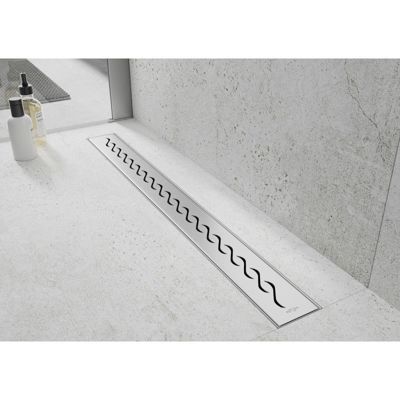 Mexen Flat 360° M18 odpływ liniowy obrotowy 80 cm, inox - 1023080-40