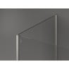 Mexen Kioto ścianka prysznicowa Walk-in 140 x 90 cm, czarna ramka, nikiel szczotkowany - 800-140-212-97-70-090