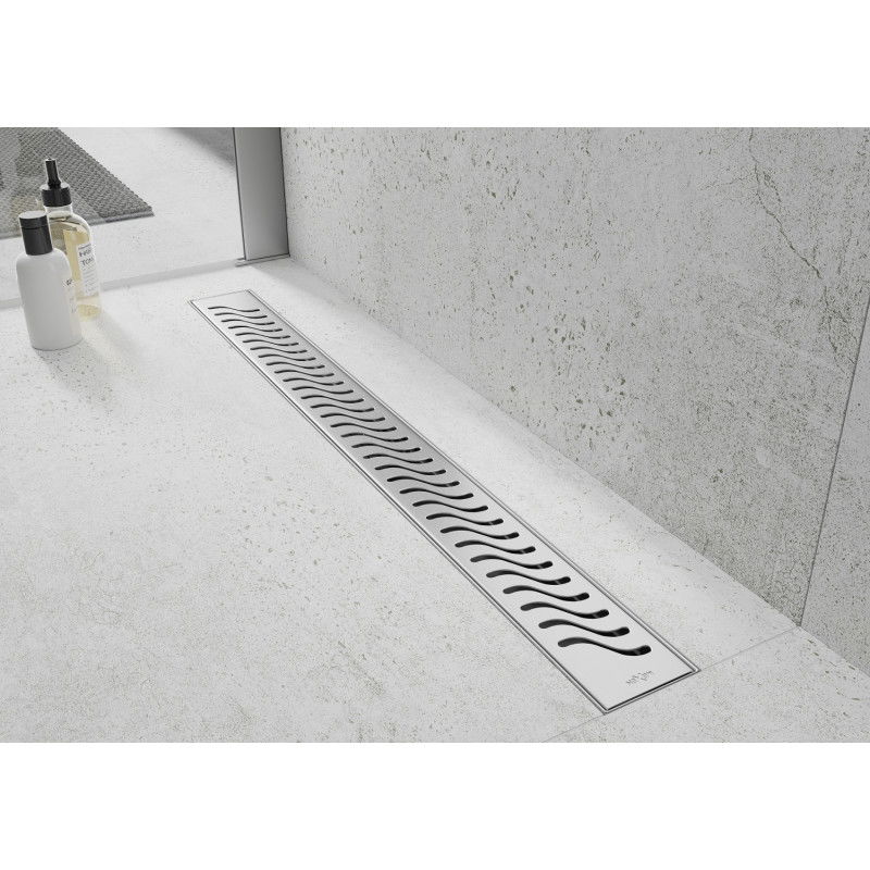 Mexen Flat 360° M09 odpływ liniowy obrotowy 80 cm, inox - 1028080-40