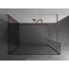 Mexen Kioto ścianka prysznicowa Walk-in 120 x 70 x 40 cm, transparent, miedź szczotkowana - 800-120-070-221-65-00-040