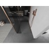 Mexen Kioto ścianka prysznicowa Walk-in 130 x 90 x 40 cm, transparent, miedź szczotkowana - 800-130-090-221-65-00-040