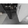 Mexen Kioto ścianka prysznicowa Walk-in 140 x 90 x 30 cm, czarna ramka, chrom - 800-140-090-221-01-70-030