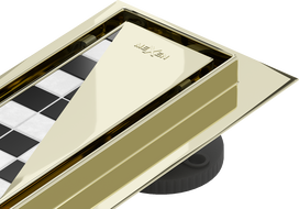 Mexen Flat M13 odpływ liniowy 2w1 160 cm, złoty - 1510160