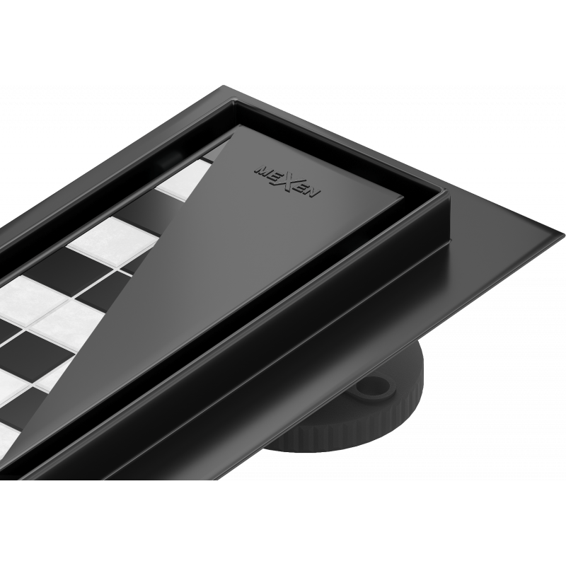 Mexen Flat M13 odpływ liniowy 2w1 140 cm, czarny - 1710140