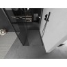 Mexen Kioto ścianka prysznicowa Walk-in 115 x 110 x 40 cm, transparent, czarna - 800-115-110-221-70-00-040