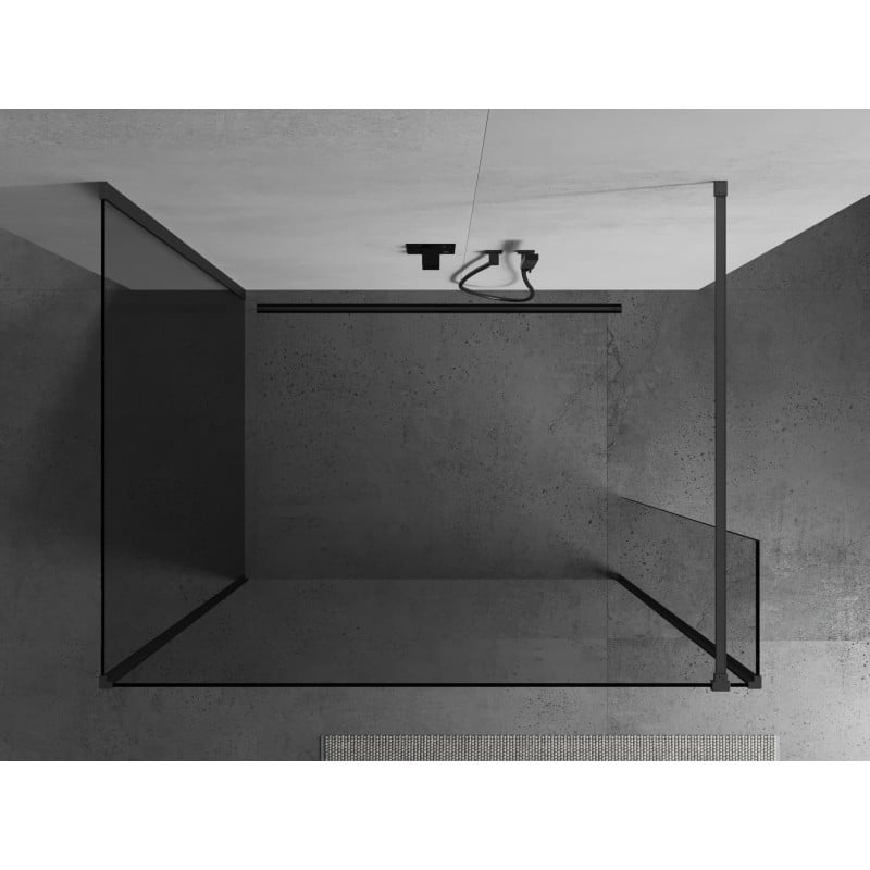 Mexen Kioto ścianka prysznicowa Walk-in 135 x 100 x 40 cm, transparent, gun metal - 800-135-100-221-95-00-040