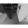 Mexen Kioto ścianka prysznicowa Walk-in 120 x 100 x 40 cm, czarna ramka, czarna - 800-120-100-221-70-70-040