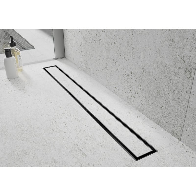 Mexen Flat M13 maskownica 2w1 do odpływu liniowego 90 cm, czarna - 1719090