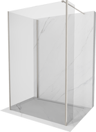 Mexen Kioto ścianka prysznicowa Walk-in 140 x 95 x 30 cm, transparent, nikiel szczotkowany - 800-140-095-221-97-00-030