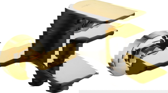 Mexen Alfa bateria wannowa, czarna/złota - 745730-75