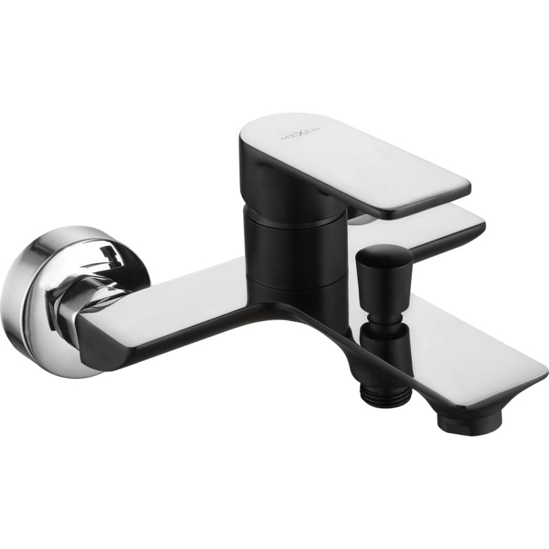 Mexen Alfa bateria wannowa, czarna/chrom - 745730-71