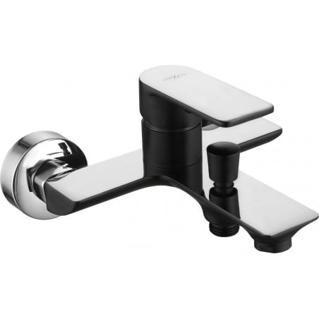 Mexen Alfa bateria wannowa, czarna/chrom - 745730-71