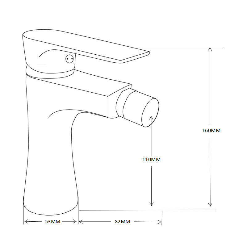 Mexen Axel bateria bidetowa, chrom - 73820-00