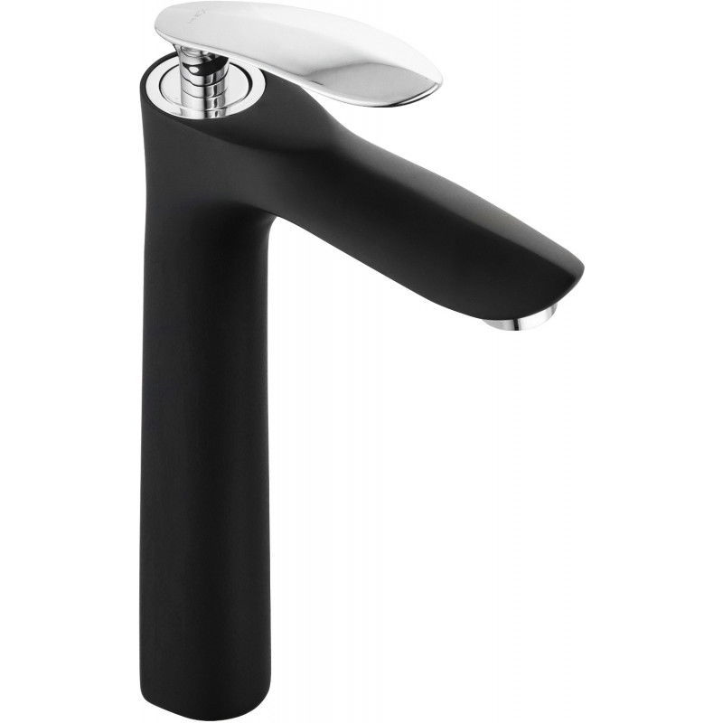 Mexen Lily bateria umywalkowa wysoka, czarna/chrom - 73610-17