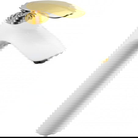 Mexen Lily bateria umywalkowa wysoka, biała/złota - 73610-25