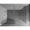 Mexen Kioto ścianka prysznicowa Walk-in 140 x 85 cm, transparent, nikiel szczotkowany - 800-140-202-97-00-085
