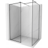 Mexen Kioto ścianka prysznicowa Walk-in 120 x 80 cm, czarna ramka, gun metal - 800-120-202-95-70-080