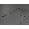 Mexen Kioto ścianka prysznicowa Walk-in 140 x 110 cm, transparent, gun metal - 800-140-202-95-00-110