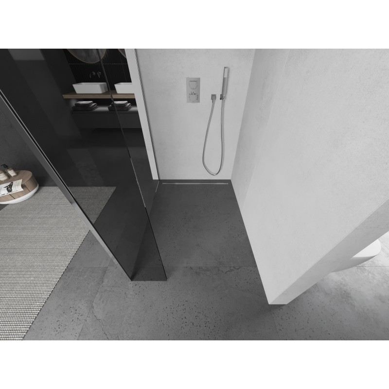Mexen Kioto ścianka prysznicowa Walk-in 95 x 30 cm, transparent, chrom - 800-095-212-01-00-030