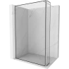 Mexen Kioto ścianka prysznicowa Walk-in 110 x 40 cm, czarna ramka, chrom - 800-110-212-01-70-040