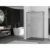 Mexen Kioto ścianka prysznicowa Walk-in 110 x 40 cm, czarna ramka, chrom - 800-110-212-01-70-040