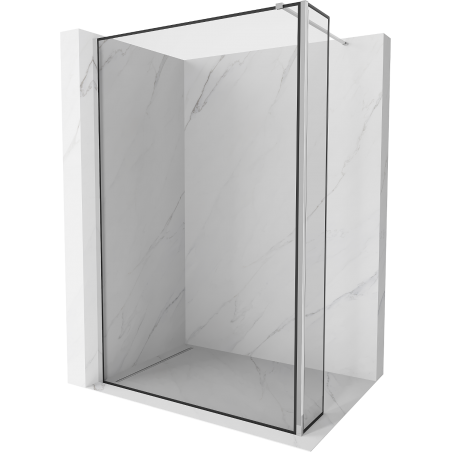 Mexen Kioto ścianka prysznicowa Walk-in 120 x 40 cm, czarna ramka, chrom - 800-120-212-01-70-040