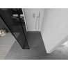 Mexen Kioto ścianka prysznicowa Walk-in 110 x 40 cm, czarna ramka, chrom - 800-110-212-01-70-040