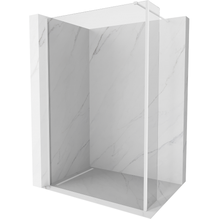 Mexen Kioto ścianka prysznicowa Walk-in 100 x 30 cm, transparent, biała - 800-100-212-20-00-030