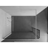Mexen Kioto ścianka prysznicowa Walk-in 90 x 30 cm, czarna ramka, biała - 800-090-212-20-70-030