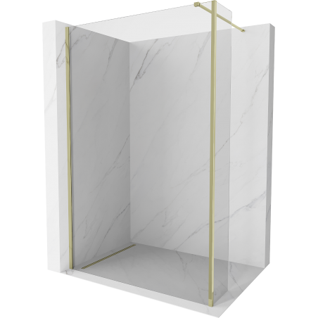 Mexen Kioto ścianka prysznicowa Walk-in 120 x 30 cm, transparent, złota - 800-120-212-50-00-030