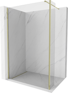Mexen Kioto ścianka prysznicowa Walk-in 130 x 30 cm, transparent, złota - 800-130-212-50-00-030