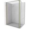 Mexen Kioto ścianka prysznicowa Walk-in 120 x 30 cm, czarna ramka, złota - 800-120-212-50-70-030