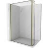Mexen Kioto ścianka prysznicowa Walk-in 150 x 30 cm, czarna ramka, złota - 800-150-212-50-70-030