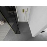 Mexen Kioto ścianka prysznicowa Walk-in 140 x 40 cm, czarna ramka, złota - 800-140-212-50-70-040