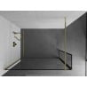 Mexen Kioto ścianka prysznicowa Walk-in 130 x 30 cm, czarna ramka, złota - 800-130-212-50-70-030