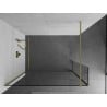 Mexen Kioto ścianka prysznicowa Walk-in 100 x 30 cm, transparent, złota szczotkowana - 800-100-212-55-00-030