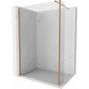Mexen Kioto ścianka prysznicowa Walk-in 150 x 30 cm, transparent, różowe złoto - 800-150-212-60-00-030